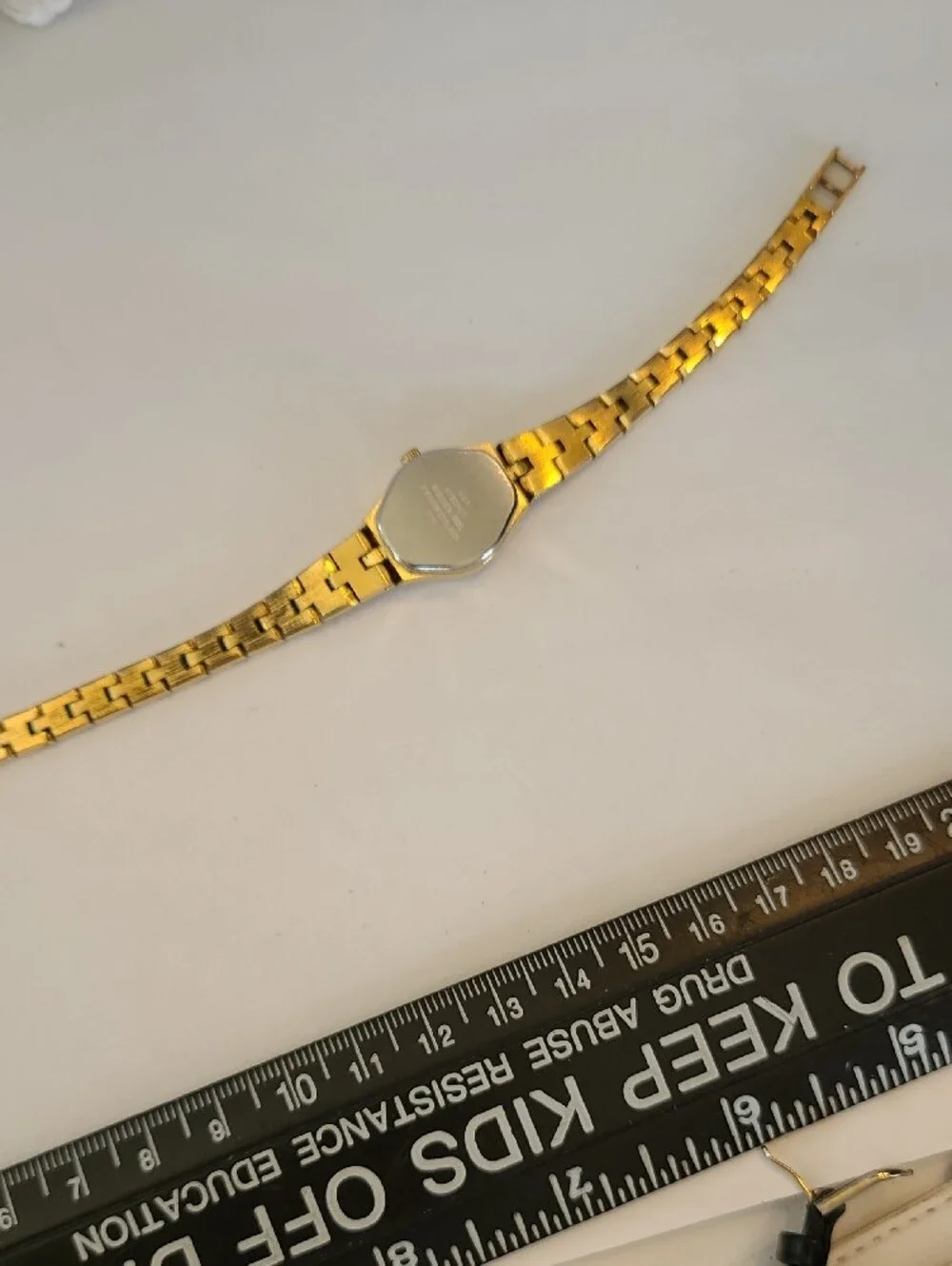 Petite Elgin Gold-Tone Black Dial Quartz Women's Watch